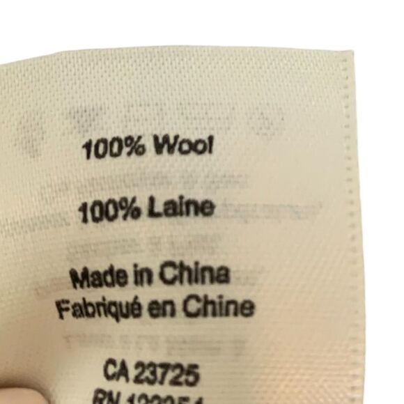 ARITZIA Wilfred Free Welsh Poncho Sweater-CREAM/GREY - Picture 3 of 9